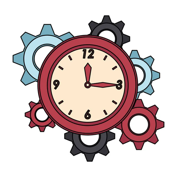 Czas zegarek budzik kreskówka — Wektor stockowy