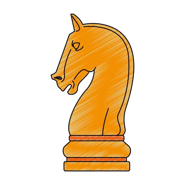 Schachspiel Kritzelei — Stockvektor