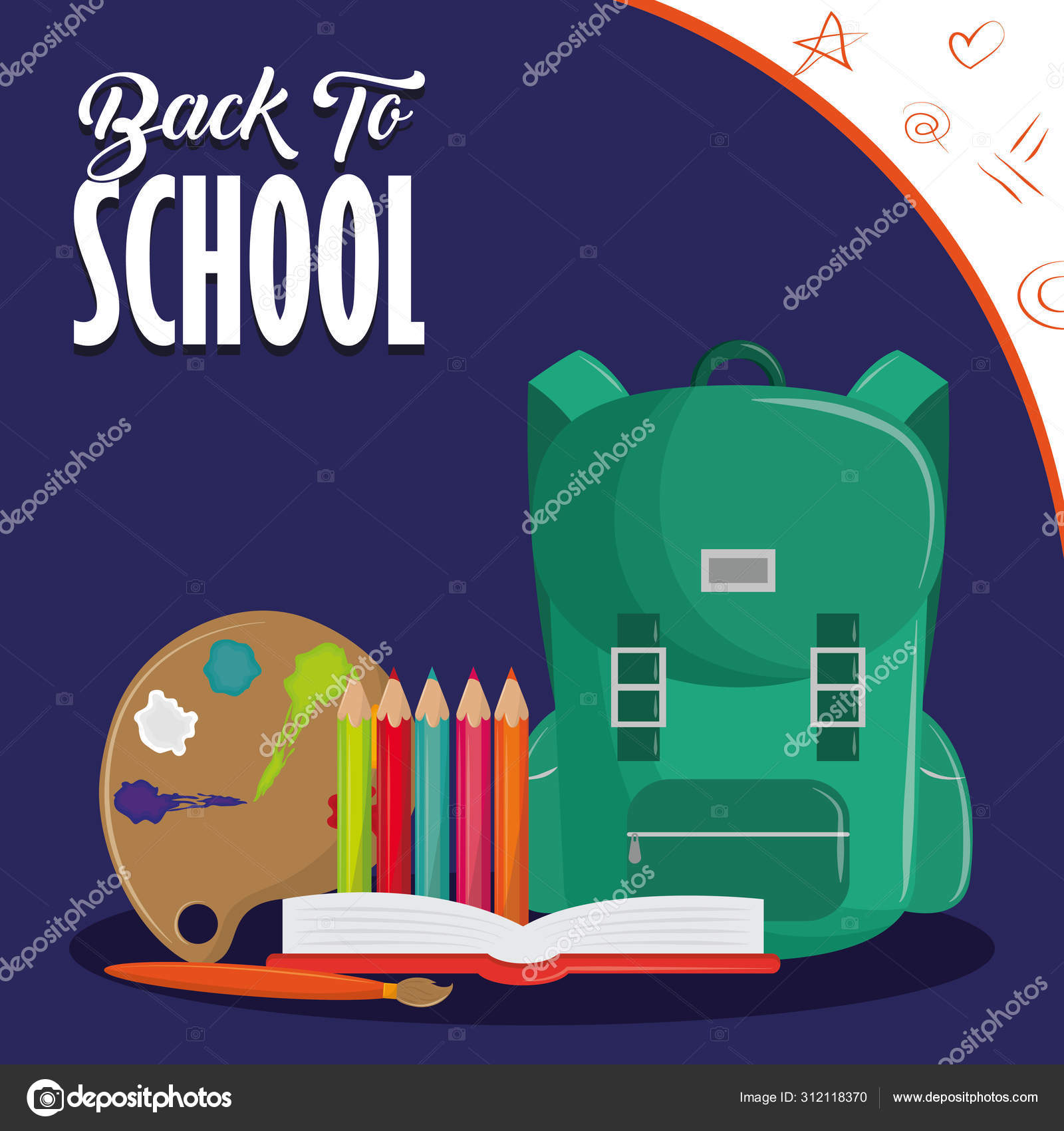 Carte De Rentree Scolaire Image Vectorielle Jemastock C Carte De Rentree Scolaire Image Vectorielle Jemastock C
