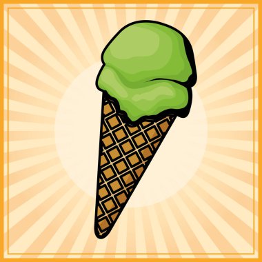 Kepçe ile dondurma koni