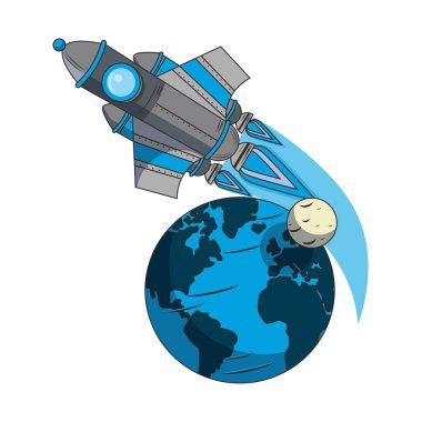 evren uzay galaksi astronomi karikatür