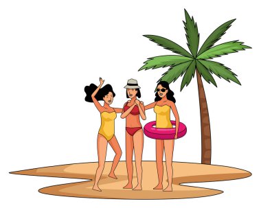 Gençler ve yaz karikatürleri