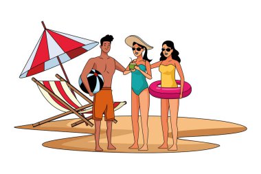 Gençler ve yaz karikatürleri