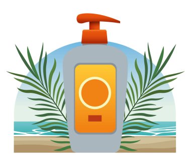 Güneş bronzlaştırıcı şişe kozmetik ürün