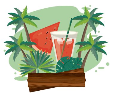 Lezzetli ve serinletici içecekler sahilde