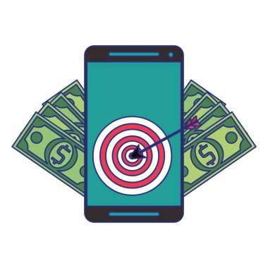 Çevrimiçi para transferi ve banka web sitesi mavi çizgiler