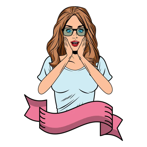 woman avatar portrait cartoon character
