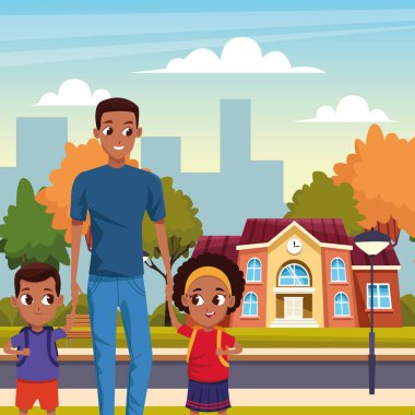 Mutlulukla okula dönüyorum.