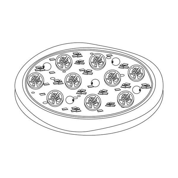 Läcker italiensk pizza design — Stock vektor