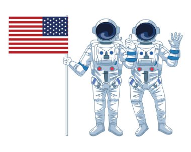 uzay keşfi ve gezegenler karikatür