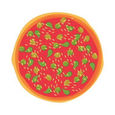 Lezzetli İtalyan pizza tasarımı