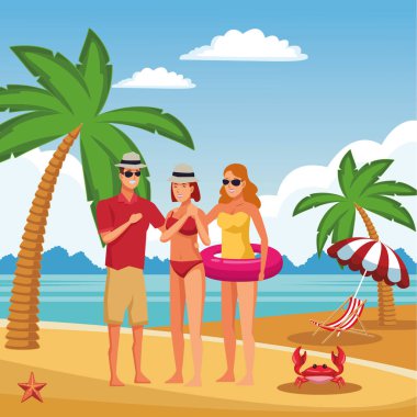 Gençler ve yaz karikatürleri