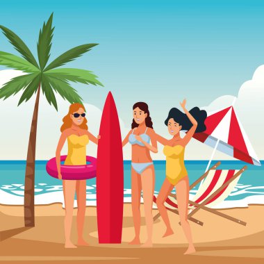 Gençler ve yaz karikatürleri