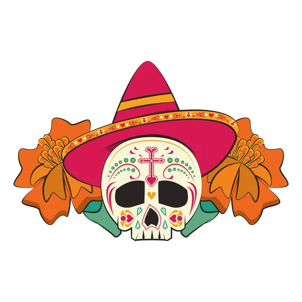 Cultura mexicana festival mexicano de dibujos animados — Vector de stock