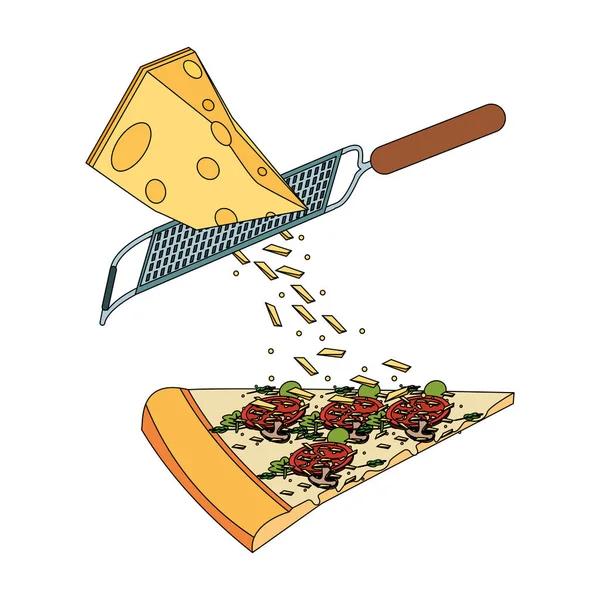 İtalyan pizza tasarımı. — Stok Vektör