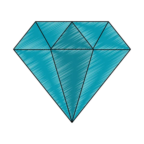 Luxus gyémánt szimbólum firkál — Stock Vector