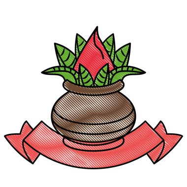Ugadi hint amblemi karalama