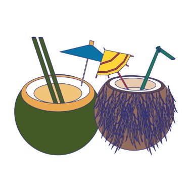 Umbrellas For Cocktails Free Vector Eps Cdr Ai Svg Vector Illustration Graphic Art