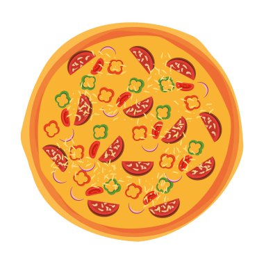 Lezzetli İtalyan pizza tasarımı