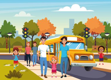 Mutlulukla okula dönüyorum.