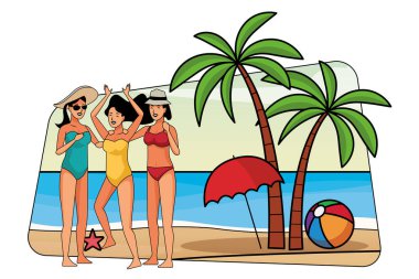 Gençler ve yaz karikatürleri