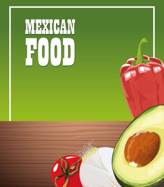 Sebzeli Meksika yemeği posteri
