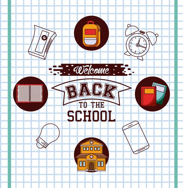 Back to school season card and poster