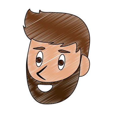 Adam yüz karikatür karalama