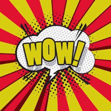 Pop art comic konuşma balonu