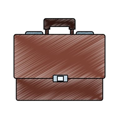 İş evrak çantası sembolü karalama