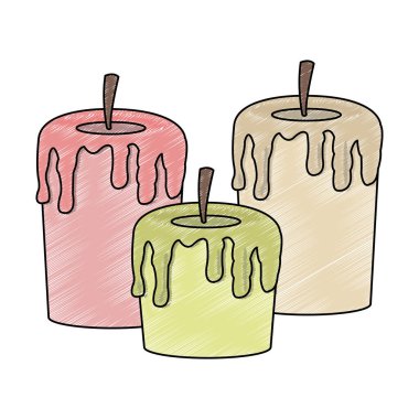 Spa mumlar izole karalama