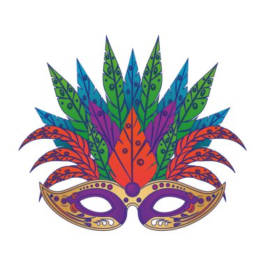 festival karnaval parti maskesi karikatür mavi çizgiler