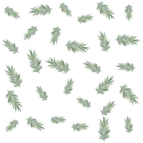 Palmiers tropicaux feuilles motif fond — Image vectorielle