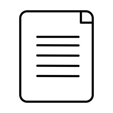 document file paper line style icon