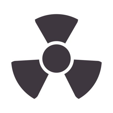 Nükleer uyarı sinyali izole edilmiş simgesi