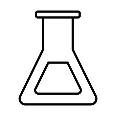 tüp test laboratuvarı satır biçimi simgesi