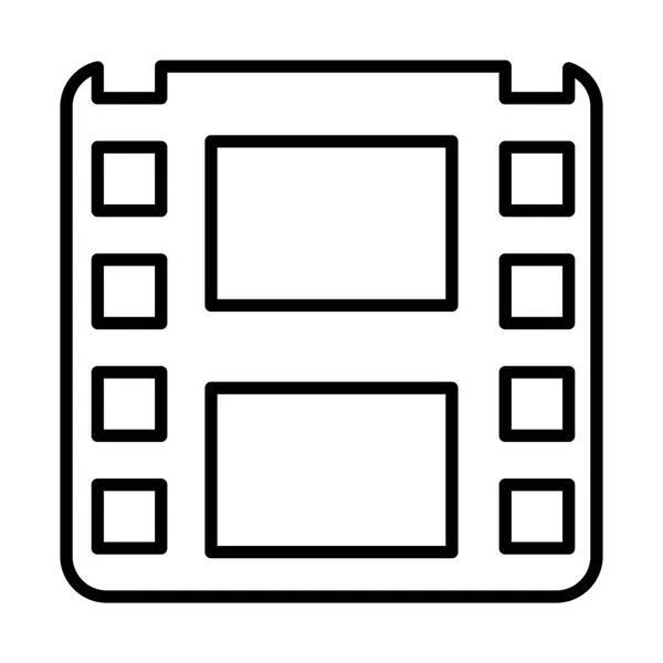 Film tape lijn stijl pictogram — Stockvector