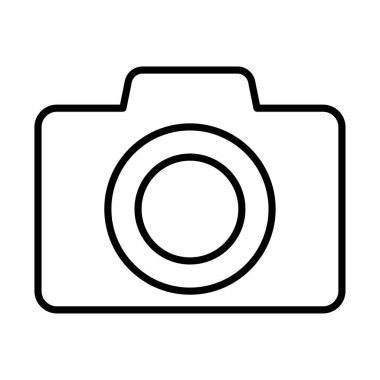fotoğraf makinesi çizgi biçimi simgesi