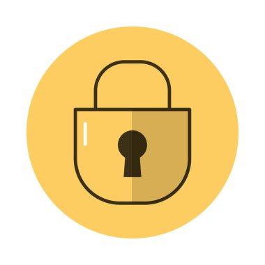 Güvenli asma kilit biçimi simgesi