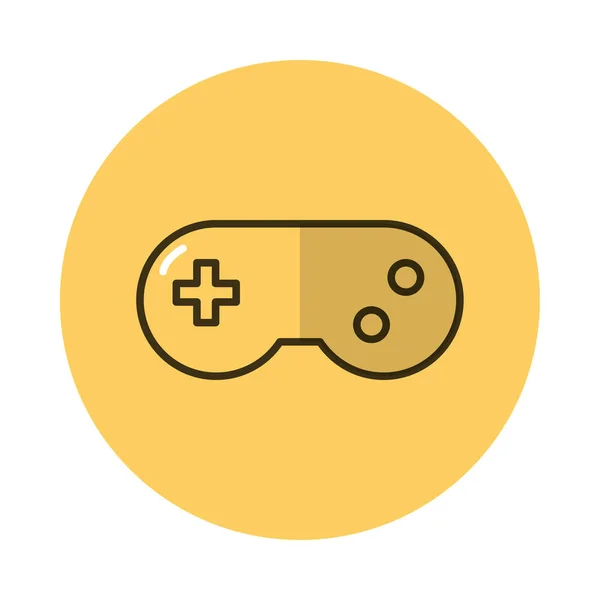 Video game control block style icon — Stok Vektör