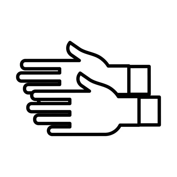 橡胶手套线风格图标 — 图库矢量图片