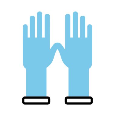 kauçuk eldiven çizgisi yarı renk simgesi