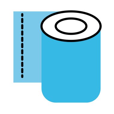 tuvalet kağıdı rulo çizgisi yarı renk simgesi