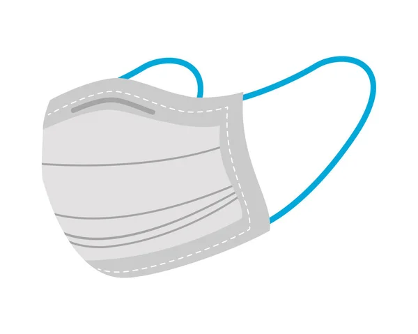 Szary medyczny maska ochrona akcesoria ikona — Wektor stockowy