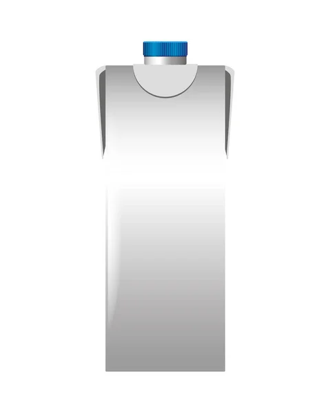 Fles product met metalic grijze kleur — Stockvector