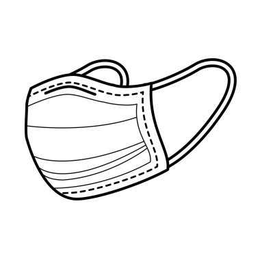 tıbbi maske koruma aksesuar simgesi