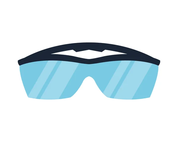 Biosafety goggles protection equipment icon — Stock Vector