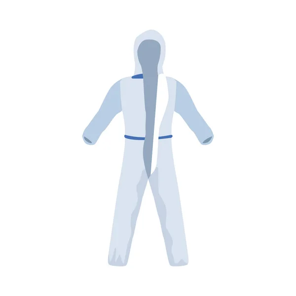 Biosafety suit line style icon — Stock Vector