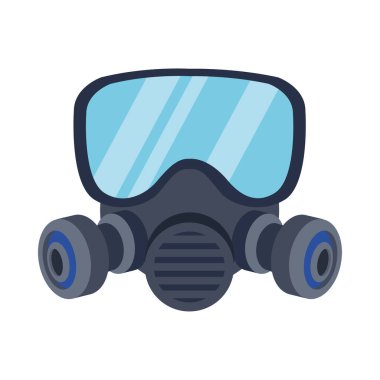 biyo-güvenlik maskesi koruma ekipman simgesi