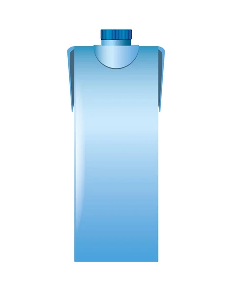 Bouteille produit avec couleur bleu métalique — Image vectorielle